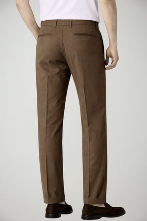 Pantaloni da uomo Michael Coal modello chino in gabardina