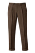 Pantaloni da uomo Michael Coal in lino con pinces