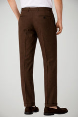 Pantaloni da uomo Michael Coal in lino con pinces