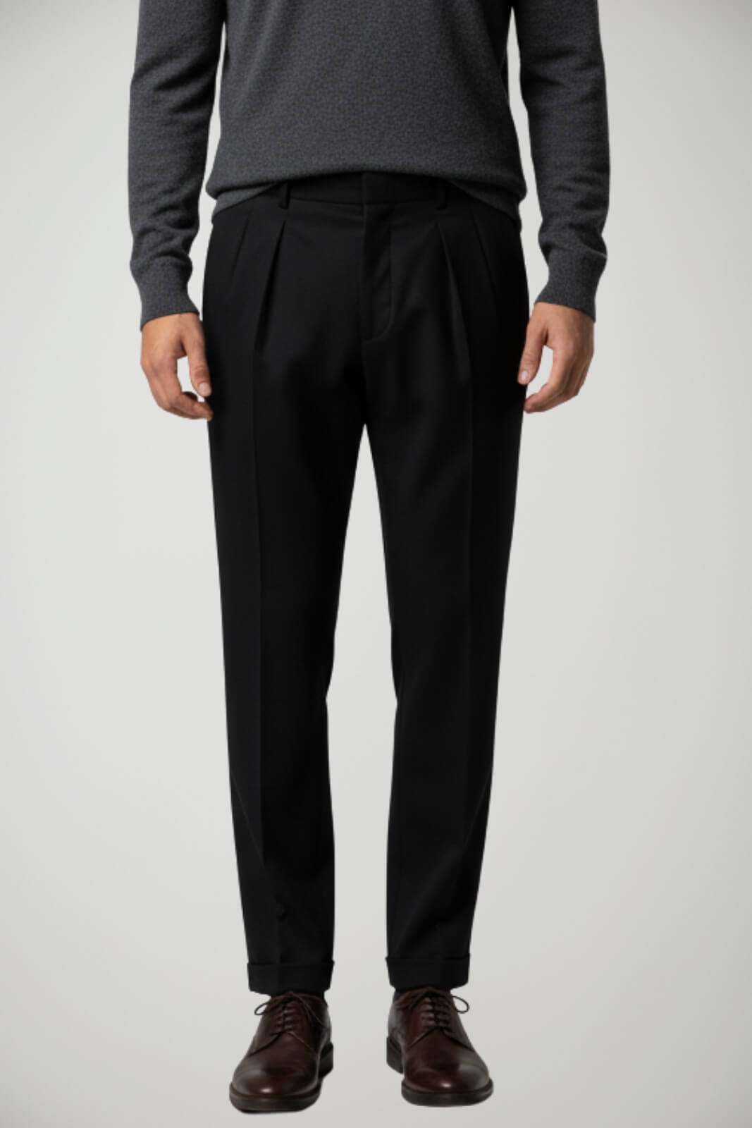 Pantalone da uomo Michele Carbone in lana vergine