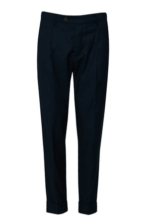 Pantaloni da uomo Michele Carbone con pences e tasche americane