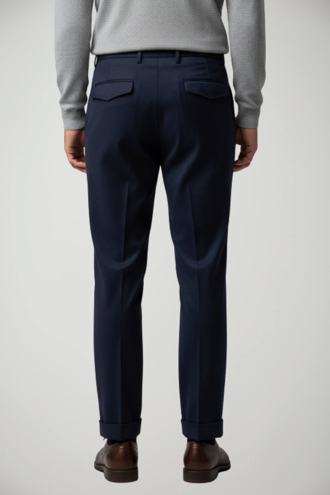 Pantaloni da uomo Michele Carbone con pences e tasche americane