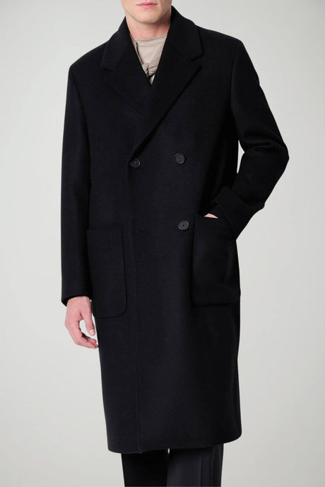 Mood by Manuel Ritz Cappotto Uomo doppiopetto / Nero