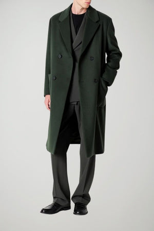 Mood by Manuel Ritz Cappotto Uomo doppiopetto / Verde bosco