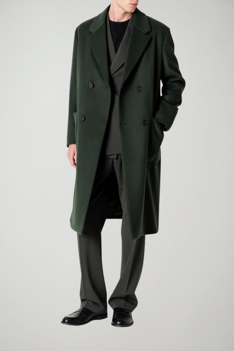 Mood by Manuel Ritz Cappotto Uomo doppiopetto / Verde bosco