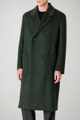Mood by Manuel Ritz Cappotto Uomo doppiopetto / Verde bosco
