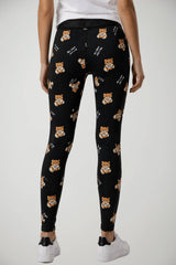 Leggings da donna Moschino con stampa teddy