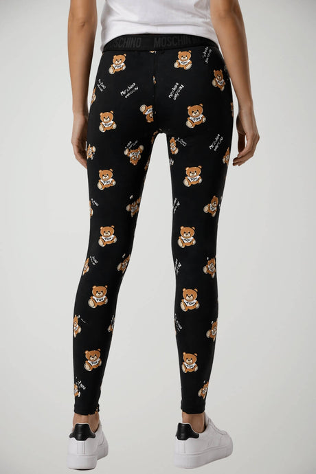 Leggings da donna Moschino con stampa teddy