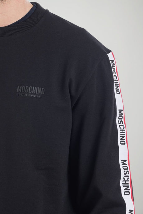 Moschino Underwear Felpa Uomo con bande logate