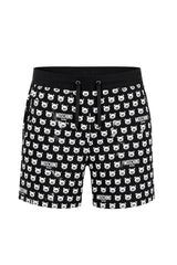Bermuda da uomo in felpa Moschino con stampa teddy