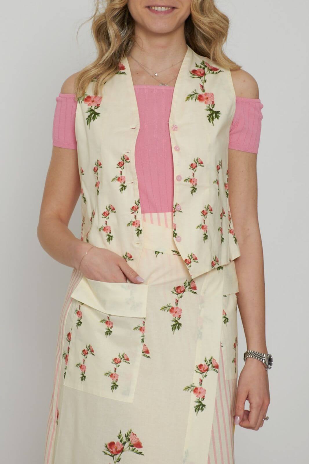 Cristina Beautiful Life Women's Double Print Vest