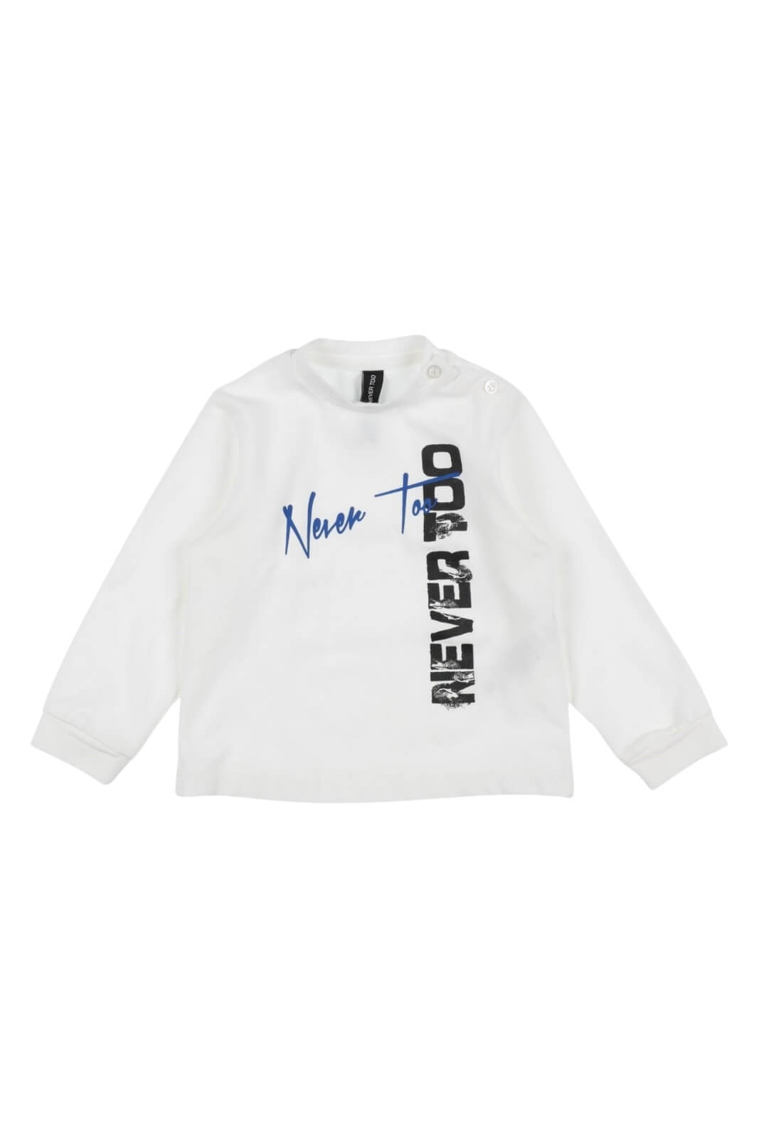 Camiseta infantil Never Too con estampado frontal