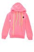Sudadera Never Too para niña con cordón multicolor