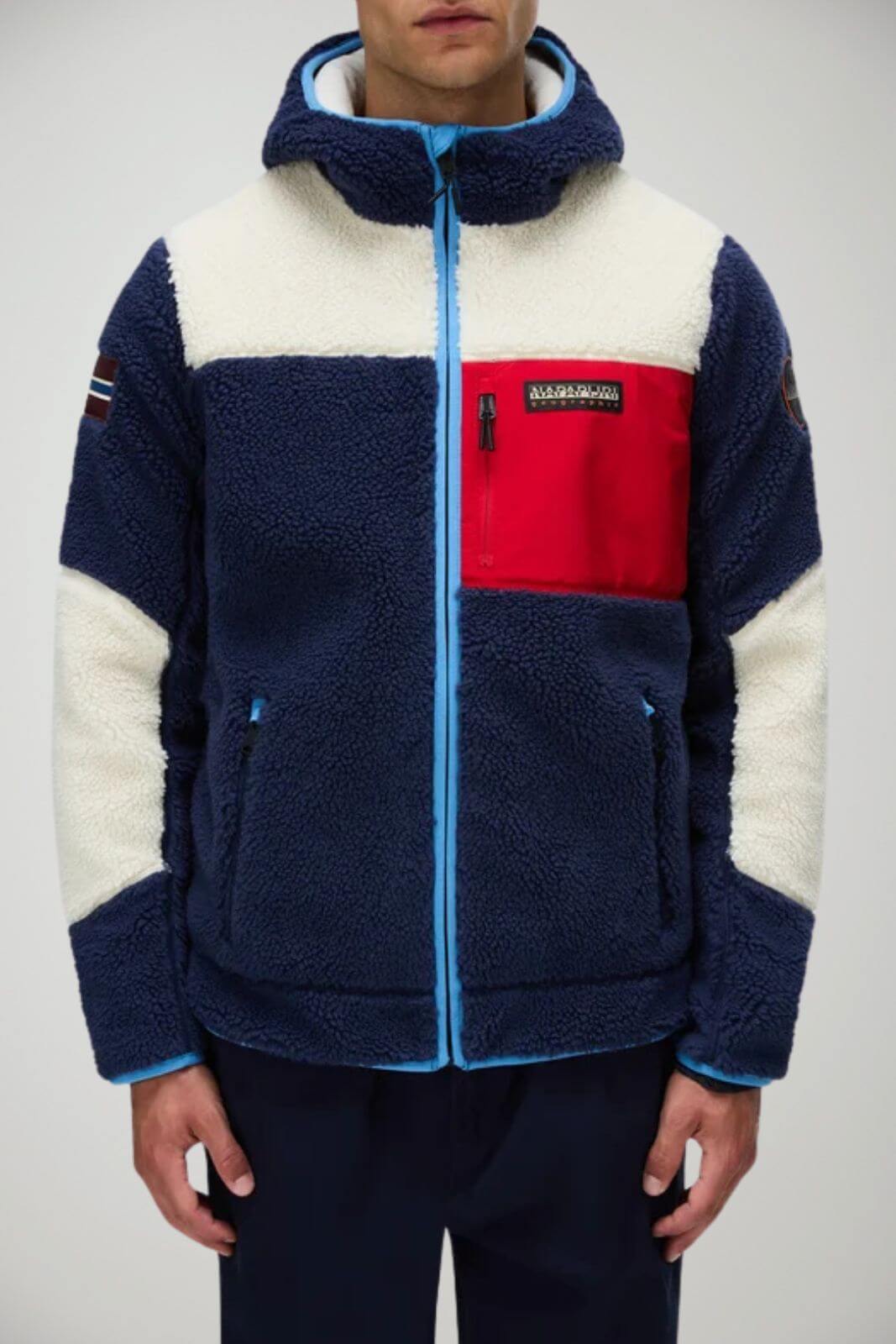 Napapijri Felpa Uomo Yupik in pile / Navy