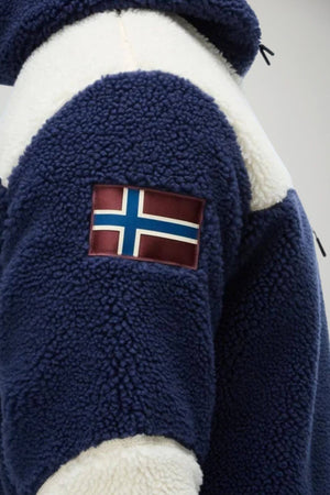 Napapijri Felpa Uomo Yupik in pile / Navy