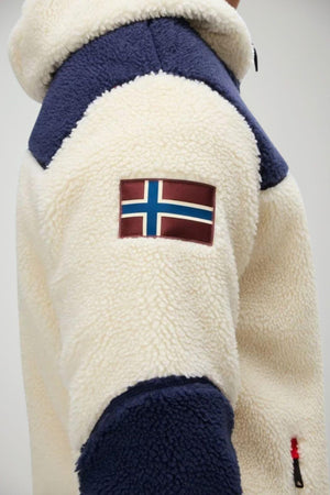 Napapijri Felpa Uomo Yupik in pile / Panna