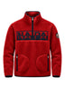 Napapijri men's Relaxed Fit fleece sweatshirt / Red