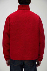 Napapijri Felpa Uomo in pile Relaxed Fit / Rosso
