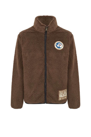 Napapijri Giacca Uomo in sherpa Relaxed Fit / Marrone