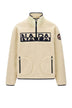 Napapijri Felpa Uomo in pile Relaxed Fit / Panna