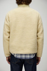 Napapijri Felpa Uomo in pile Relaxed Fit / Panna