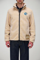 Napapijri Giacca Uomo in sherpa Relaxed Fit / Panna