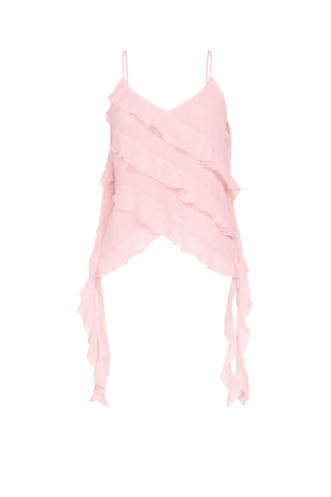 Nenette Top Donna con Volant Obliqui