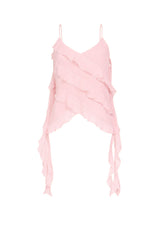 Nenette Top Donna con Volant Obliqui