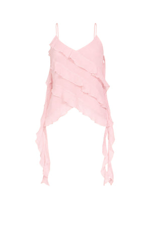 Nenette Top Donna con Volant Obliqui