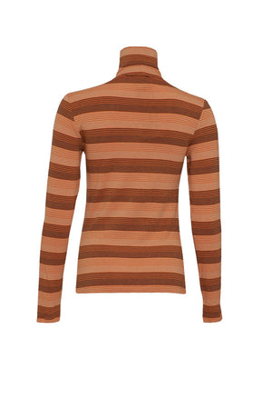 Niu Women's Striped Turtleneck Sweater