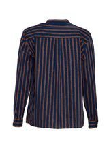 Camicia da donna Niù rigata con lurex retro