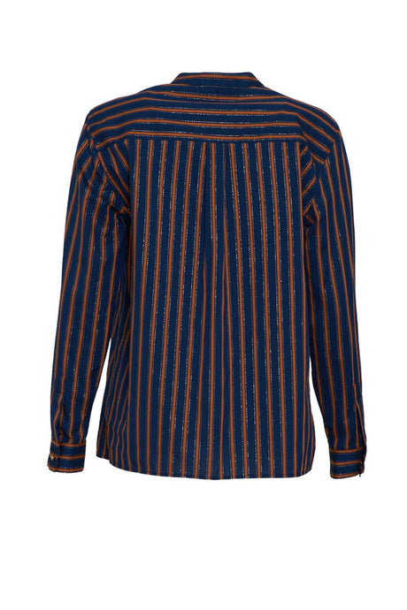 Camicia da donna Niù rigata con lurex retro