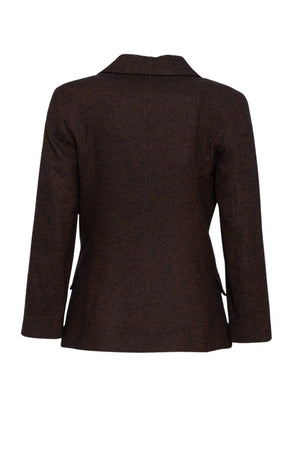 Blazer monopetto in trama spinata da donna Niu retro