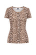 No Secrets T-shirt Donna Pitonata in Cotone Stretch