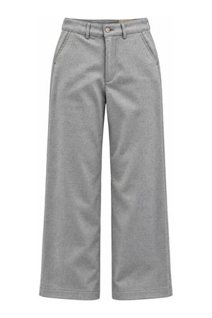 Noir n Bleu Pantaloni Donna chino in flanella