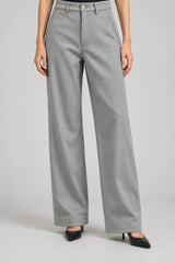 Noir n Bleu Pantaloni Donna chino in flanella