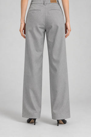 Noir n Bleu Pantaloni Donna chino in flanella
