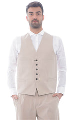 Outfit gilet uomo tinta unita