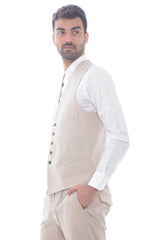Outfit gilet uomo tinta unita