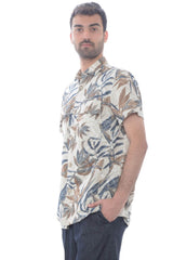 Conjunto de camisa de lino para hombre.