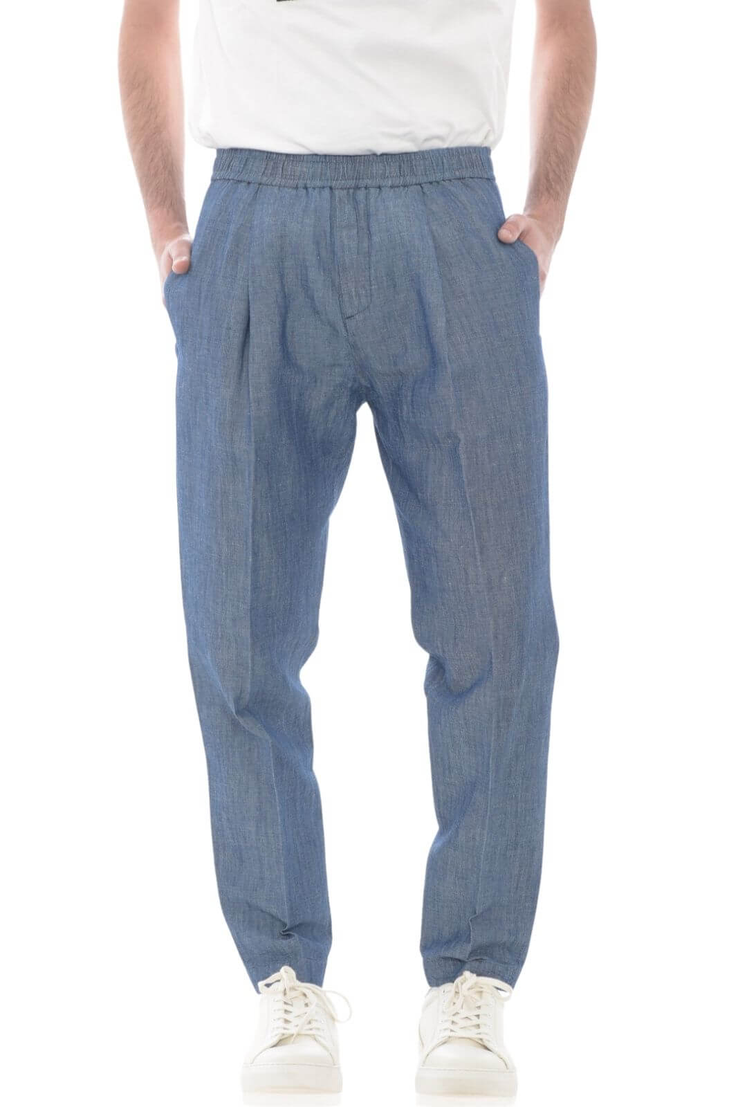 Outfit pantaloni uomo in tessuto denim
