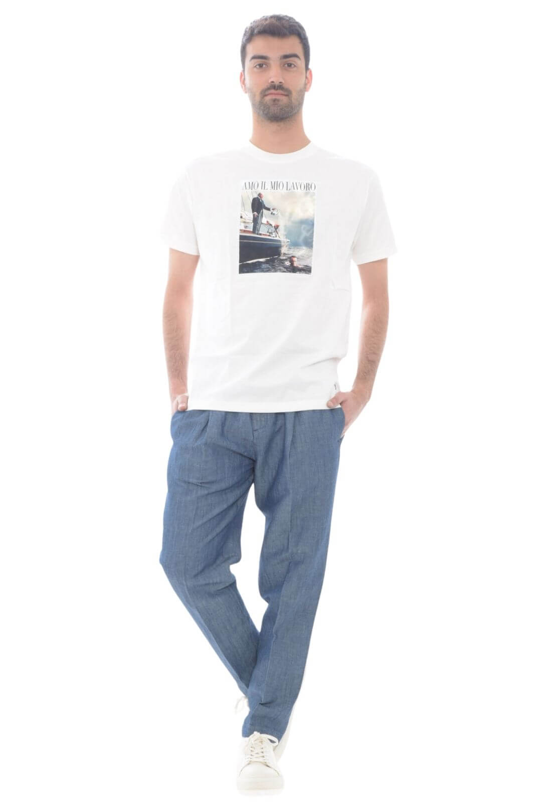Men's T-Shirt Outfit with Patch