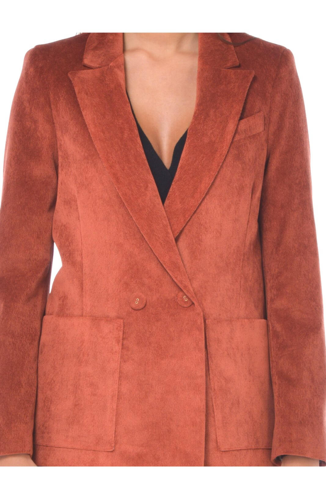 Kaos Women's double-breasted velvet jacket
