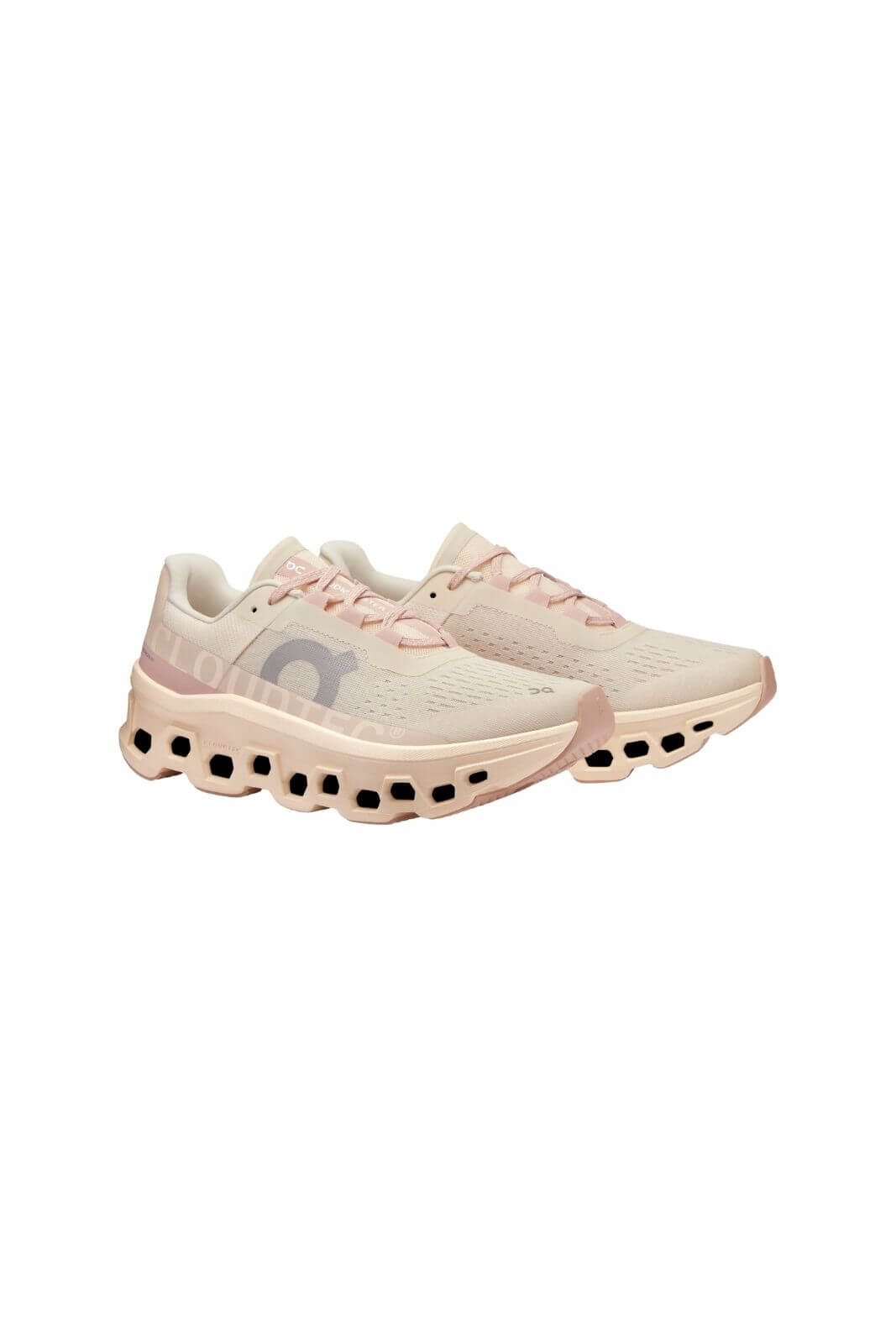 ON sneakers donna CLOUDMONSTER Moon Fawn beige e rosa