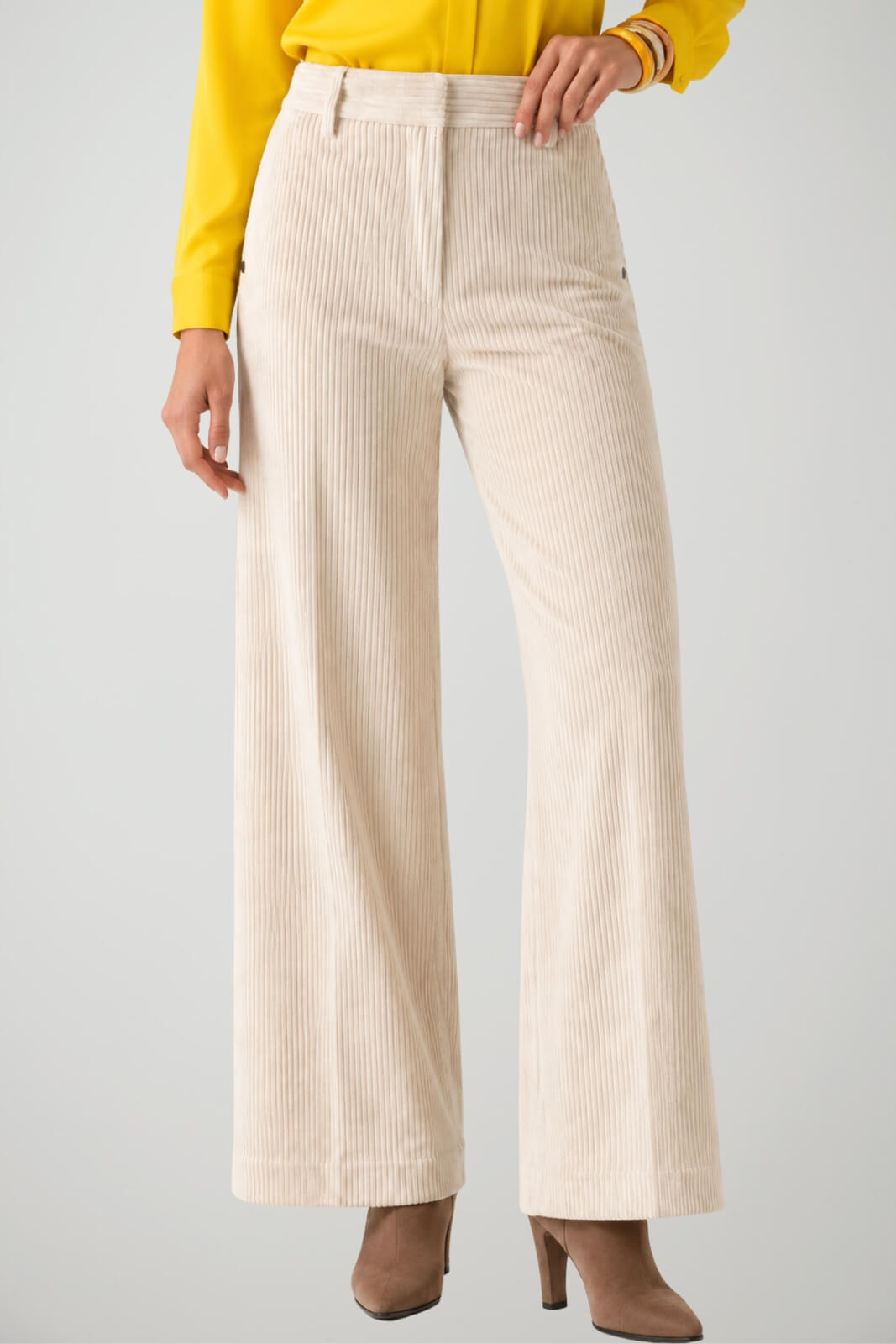 Ottod’Ame Pantaloni Donna in Velluto a Coste Wide Leg