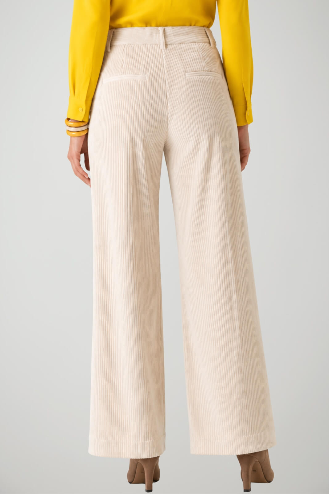 Ottod’Ame Pantaloni Donna in Velluto a Coste Wide Leg