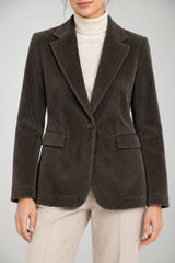 Ottod’Ame Blazer Donna monopetto in velluto  a coste