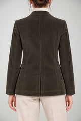 Ottod’Ame Blazer Donna monopetto in velluto  a coste