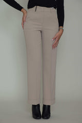 Peserico Pantalón palazzo de mujer con puños