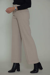 Peserico Pantalón palazzo de mujer con puños